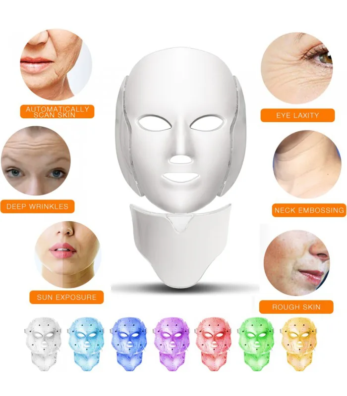 ماسک صورت LED و نوردرمانیLED facial mask 2 ماسک صورت ال ای دی نور درمانی نوردرمانی