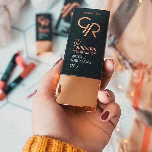 کرم پودر اچ دی گلدن رز Golden rose - Image 4