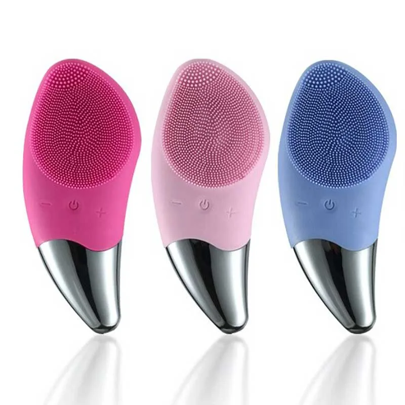 Electric-Silicone-Facial-Cleansing-Brush-Sonic-Face-Cleansing-Brush22 برس پاکسازی و خنک کننده پوست