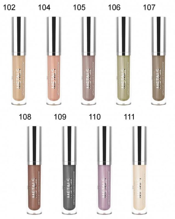 سایه مایع متالیک گلدن رز4