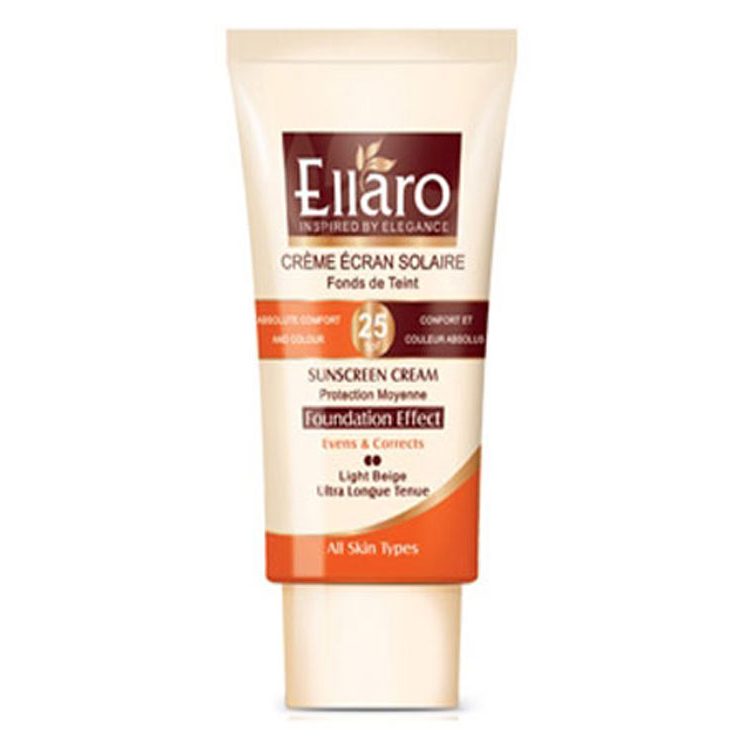 Ellaro-Beige-Clair-Sunscreen-Cream-SPF25 ضد آفتاب کرم پودری الارو 1