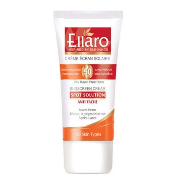 Ellaro Spot Solution sunscreen SPF 50 all skin کرم ضد آفتاب اسپات سولوشن الارو 1