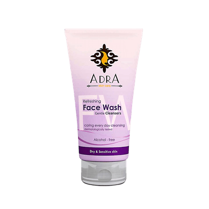 Adra Facial Gel for Dry And Sensitive Skin 1 ژل شستشوی صورت پوست های حساس و خشک آدرا 1
