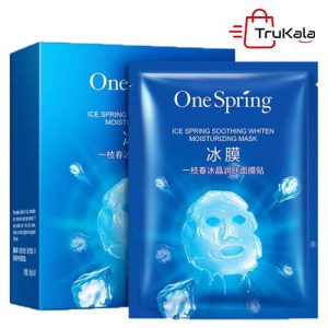 ماسک یخی ورقه ای آبرسان و سفیدکننده صورت وان اسپرینگ 3