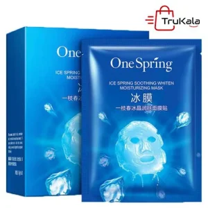 ماسک یخی ورقه ای آبرسان و سفیدکننده صورت وان اسپرینگ 3