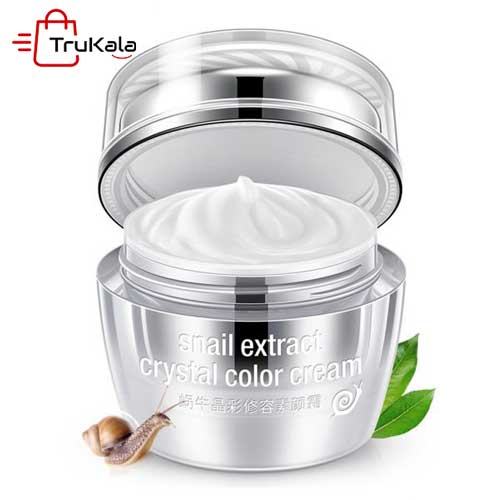 ROREC-Snail-Crystal-Cream-1 کرم سفید کننده کریستال رنگ با عصاره حلزون رورک 1