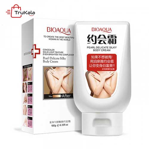 BIOAQUA-Pearl-Delicate-Silky-Body-Cream-1 کرم سفید کننده صورت و بدن مروارید بیوآکوا 1