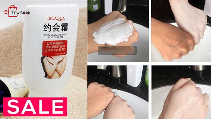 کرم سفید کننده صورت و بدن مروارید بیوآکوا 5