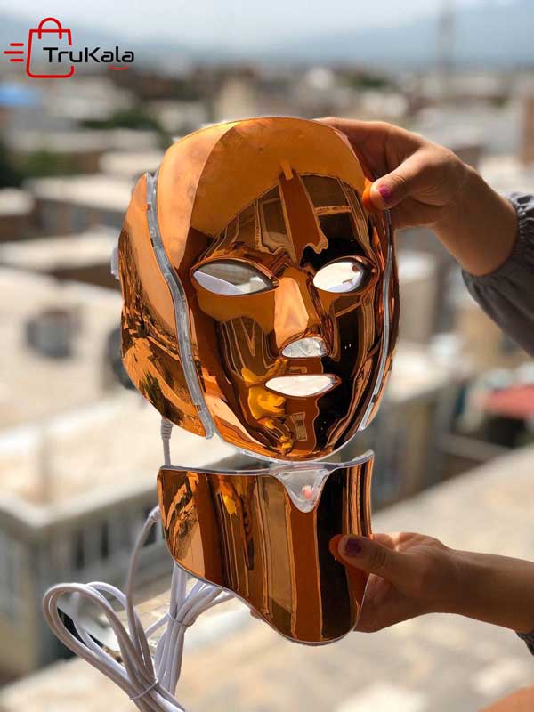 ماسک گلد گردن دار و صورت ال ای دی نور درمانی 3