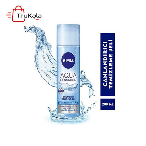 NIVEA AQUA SENSATION ژل پاک کننده ی صورت نیوا