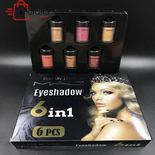 Eyeshadow-mac-1 سایه پودری 6 عددی مک