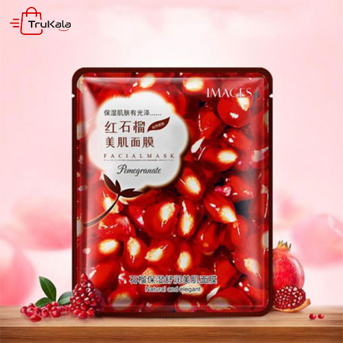 Pomegranate-face-moisturizing-mask-iamges4 ماسک ورقه ای صورت انار