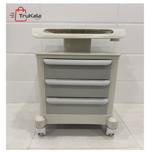 Three-slide medical trolley ترالی پزشکی