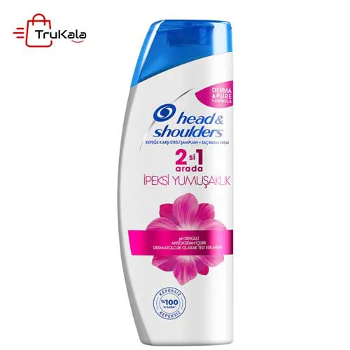 headshoulders-2in1-arada-ipeksi-yumusaklik-400ml شامپو مخصوص موهای رنگ شده هد اند شولدرز