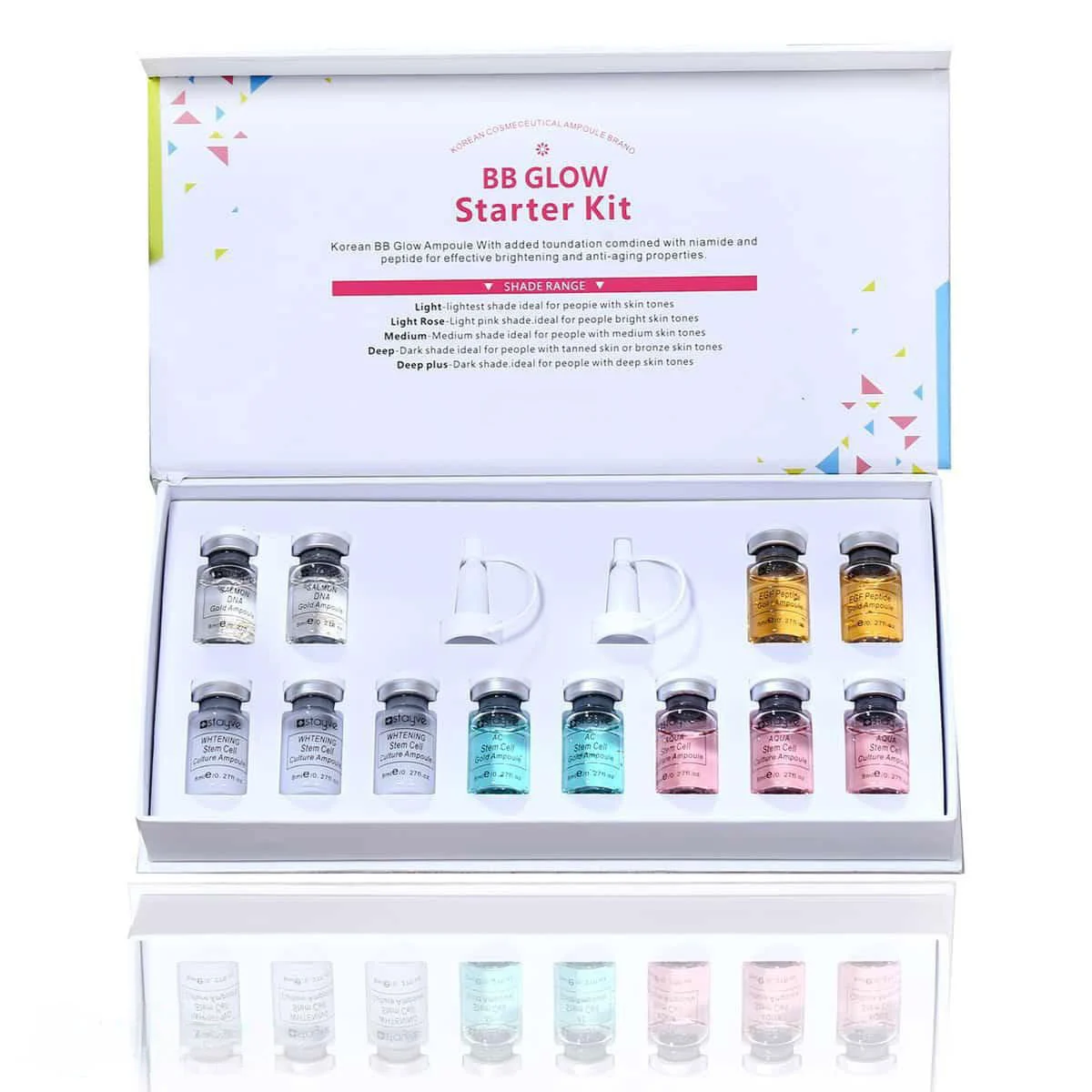 Ibcccndc-BB-Glow-Starter-Kit-&-Booster-Ampoule-12pcs-3 کوکتل زیرساز و تقویت کننده ایبسندس بی بی گلو