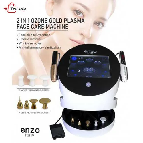 OZONE-PALSMA-enzo-italy دستگاه اوزون پلاس 2 هندپیس گلد