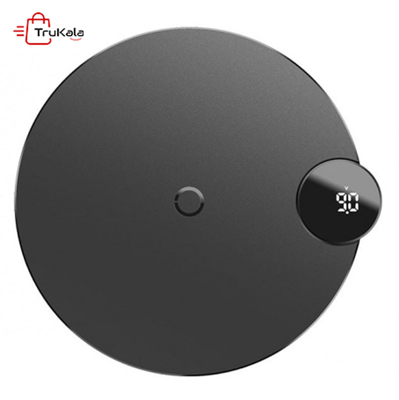 Baseus-Digtal-LED-Display-BSWC-P21-Wireless-Charger شارژر وایرلس سریع بیسوس BSWC-P21 Baseus - Image 1