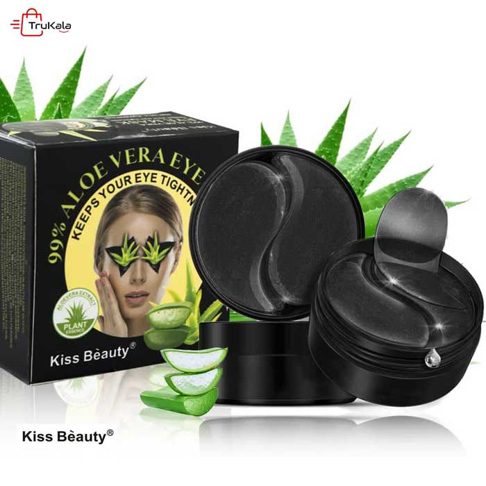 Kiss-Beauty-Aloe-Vera-Eye-Mask-1 ماسک زیر چشم آلوئه ورا کیس بیوتی 1