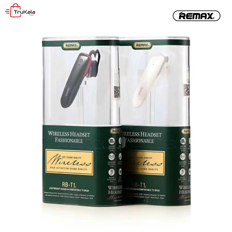 REMAX-RB-T1-Bluetooth-5 هندزفری بلوتوث ریمکس مدل RB-T1