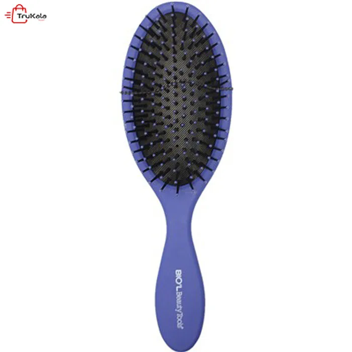 Biol-Oval-Lovin-Brush3 برس مو بیول آبی کاربنی