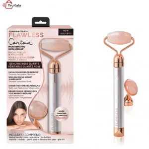 جید رولر (ماساژور) دو کاره صورت فلاولس Flawless Facial Roller & Massager