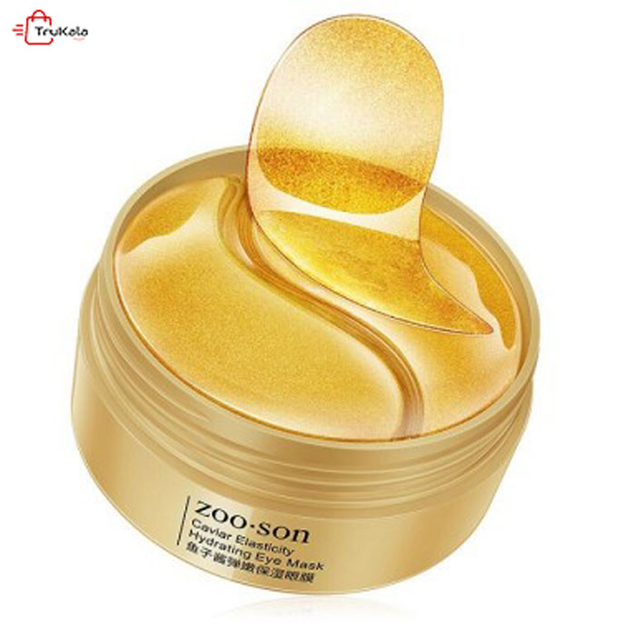 ZOO-SON-Caviar-Elasticity-Hydrating-Eye-Mask1 ماسک زیر چشم طلایی زوسان