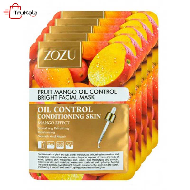 ZOZU-mango-face-lightening-sheet-mask2 ماسک ورقه ای روشن کننده زوزو