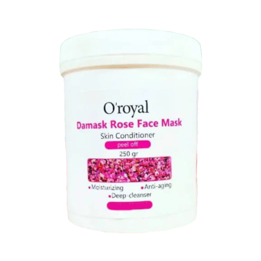 oroyal-damask-rose-face-mask-peel-off-11 ماسک پودر پیل اف گل سرخ گل محمدی اورویال OROYAL
