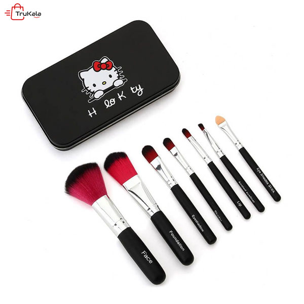 Black-Peach-Kitty-Brush-Set2 ست براش هلو کیتی مشکی