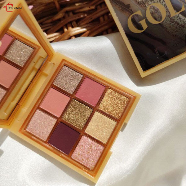 Hoda-Beauty-gold-color-shade پالت سایه هدی بیوتی گلد