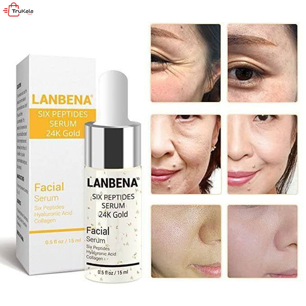 سرم ۶ پپتید و طلای ۲۴k لانبنا