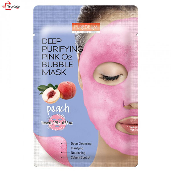 Peach-extract-bubble-liquid-face-mask3 ماسک مایع صورت هلو