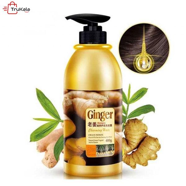 Bioaqua-Ginger-Strengthening-Shampoo شامپو زنجبیل بیواکوا ترب