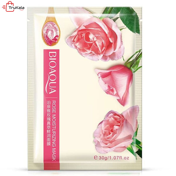 Rose-face-sheet-mask-BIOAQUA ماسک ورقه ای گل رز بیواکوا