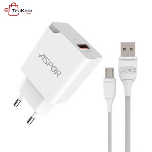 شارژر دیواری آسپور 3 آمپری مدل A822