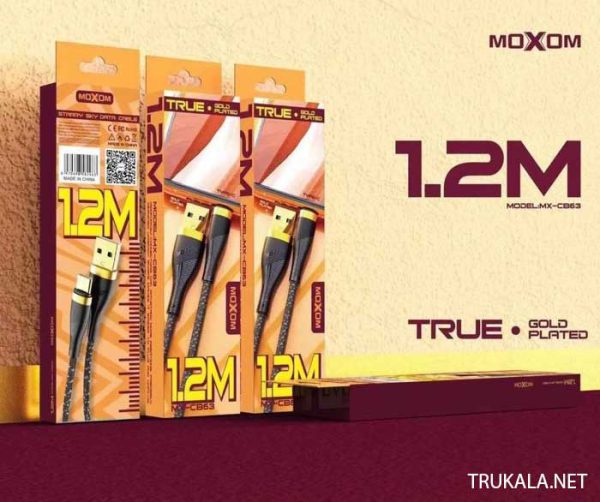 خرید کابل شارژر آیفون moxom