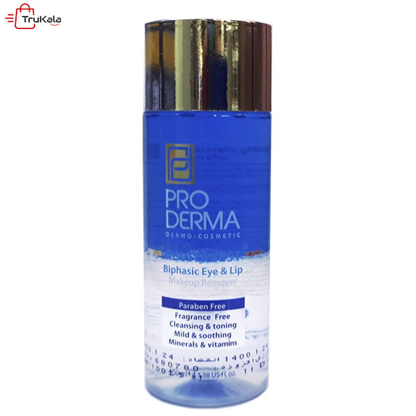 محلول دوفاز پاک کننده آرایش چشم و لب پرودرما - تروکالا