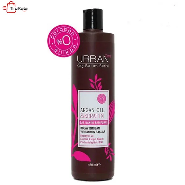 Urban-Care-Argan-Oil-&-Keratin-Shampoo-450-Ml شامپو روغن آرگان و کراتین اربن کرحجم 450 میلی لیتر