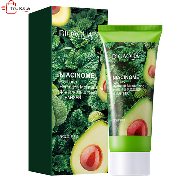BIOAQUA-Niacinome-Avocado-Hydration-Moisturizing-Facial-Cleanser2 فوم شستشوی صورت بیوآکوا ترب