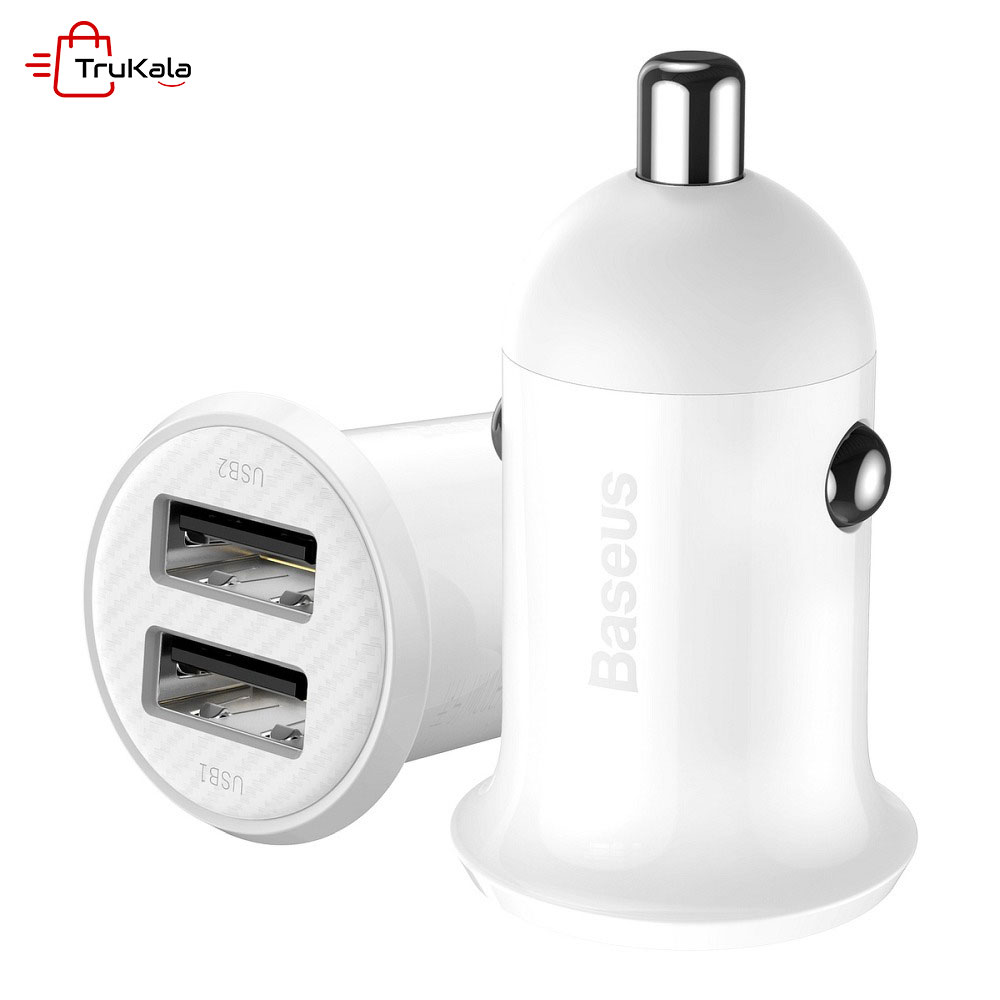 Baseus-Grain-Pro-Car-Charger-CCXML-U-1 شارژر فندکی پرو بیسوس مدل CCXML-U