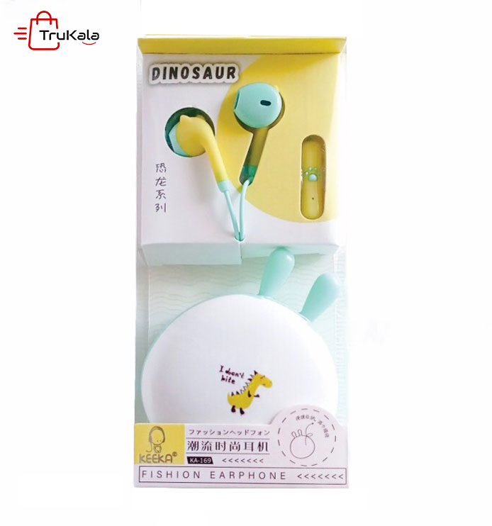 KEEKA-Dinosaur-Earphone-KA-169-1 هندزفری کیکا مدل KA-169 طرح دایناسور