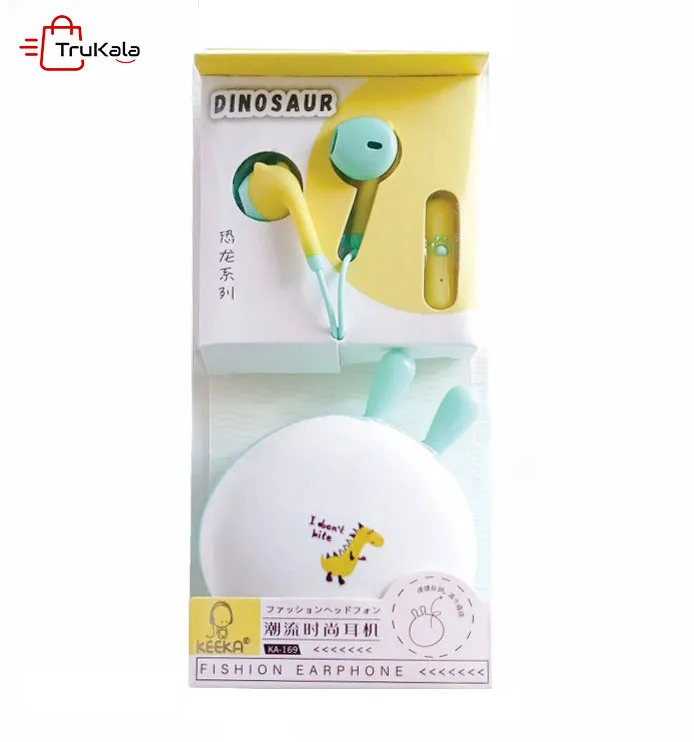KEEKA-Dinosaur-Earphone-KA-169-1 هندزفری کیکا مدل KA-169 طرح دایناسور