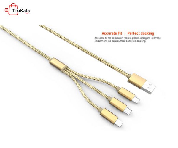 کابل شارژر 3 به 1