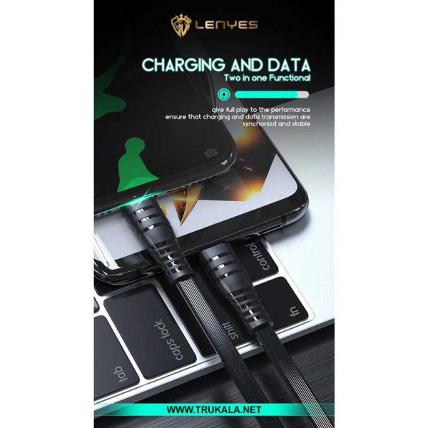 کابل شارژر آیفون lenyes