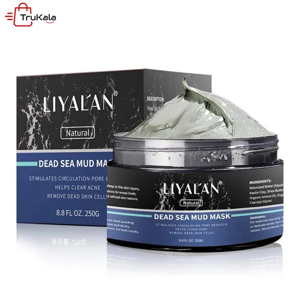 LIYALAN-Dead-Sea-Mud-Mask-All-Natural-Deep-Cleansing-Blackhead-Remover ماسک جلبک دریایی لیالان
