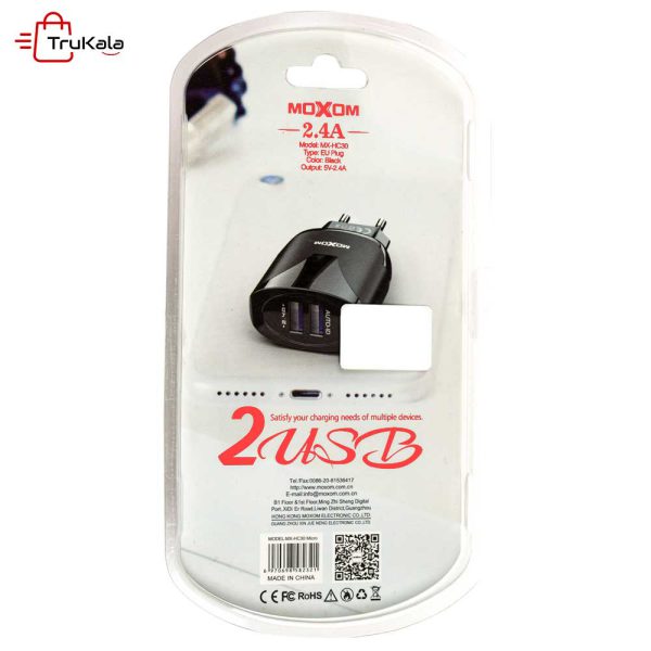 شارژر دیواری MOXOM مدل MX-HC30