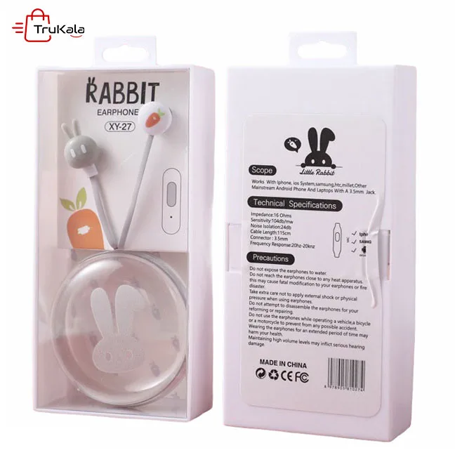RABBIT-Cute-Rabbit-Earphone-XY-27-1 هندزفری فانتزی رابیت مدل XY-27