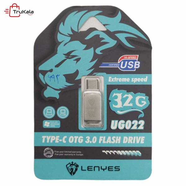 فلش مموری OTG TYPE-C لنیز 32 گیگابایت مدل UG022