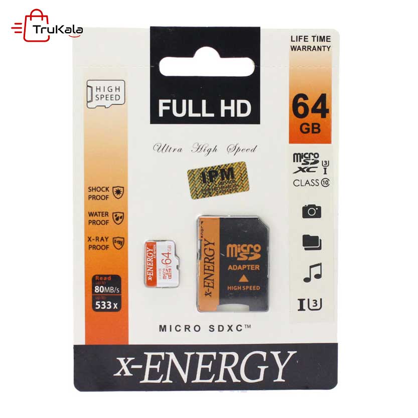 کارت حافظه 64 گیگابایت X ENERGY کلاس 10