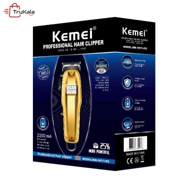 ماشین اصلاح مو حرفه ای کیمی مدل KM-1977+PG